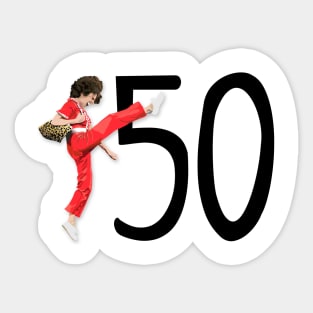 50 - Fifty Years Old Sticker